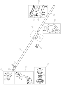 General Assembly Diagram and Parts List for Y25SP 41AD25SP900 Yard Machines Trimmer